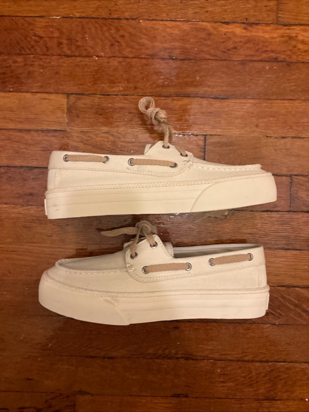 Women’s Sperry Bahama Platform slip on Canvas Boat Shoes size 9.5